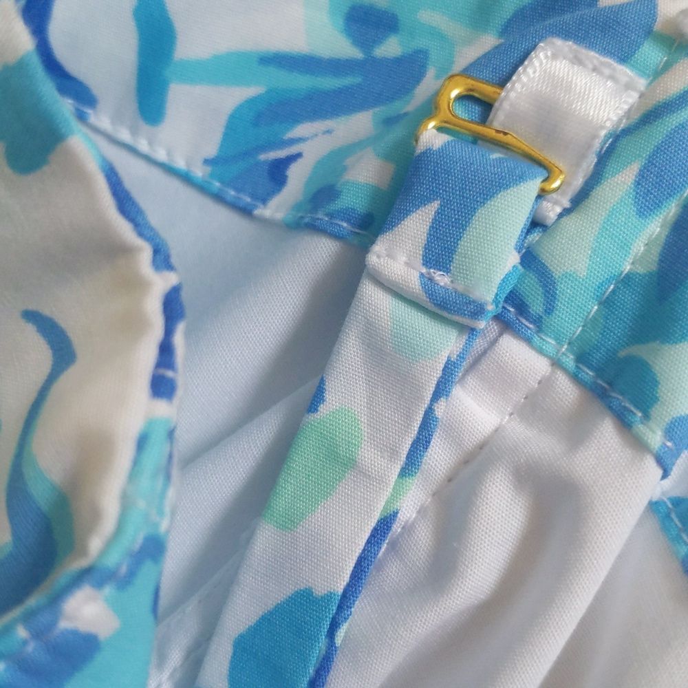 Lilly Pulitzer NWT Kenzie dress in resort white & blues, strapless option 4 - Picture 14 of 14